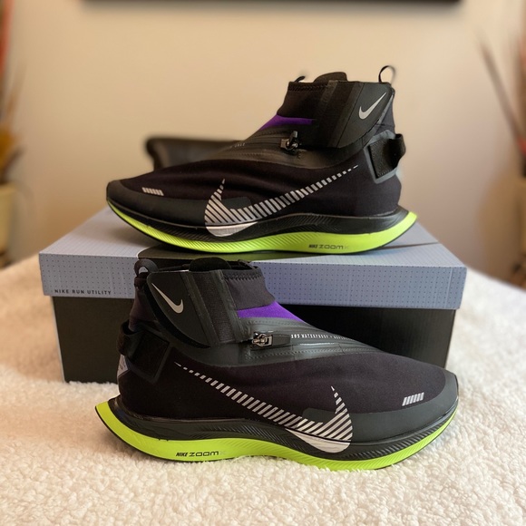 black zoom pegasus turbo shield wp sneakers